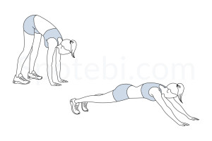 Inchworm exercise guide with instructions, demonstration, calories burned and muscles worked. Learn proper form, discover all health benefits and choose a workout. https://www.spotebi.com/exercise-guide/inchworm/