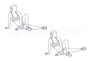 Inner thigh lifts exercise guide with instructions, demonstration, calories burned and muscles worked. Learn proper form, discover all health benefits and choose a workout. https://www.spotebi.com/exercise-guide/inner-thigh-lifts/