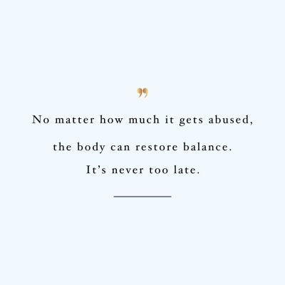 It's Never Too Late | Healthy Eating Motivation Quote / @spotebi
