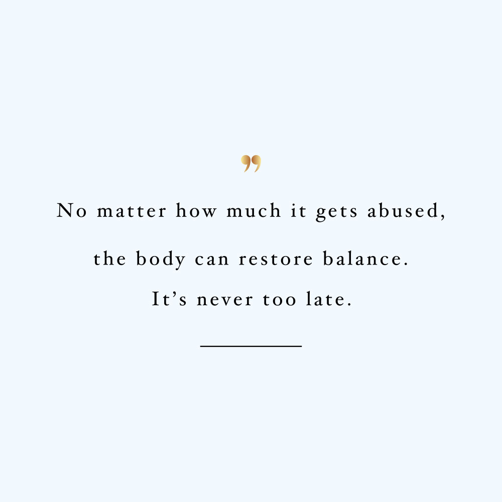 It's never too late! Browse our collection of inspirational wellness and wellbeing quotes and get instant health and healthy eating motivation. Stay focused and get fit, healthy and happy! https://www.spotebi.com/workout-motivation/its-never-too-late/