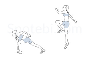 Jump start exercise guide with instructions, demonstration, calories burned and muscles worked. Learn proper form, discover all health benefits and choose a workout. https://www.spotebi.com/exercise-guide/jump-start/