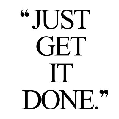Just Get It Done | Inspirational Fitness And Healthy Lifestyle Quote / @spotebi