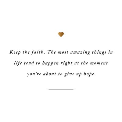 Keep The Faith | Self-Love And Exercise Inspiration / @spotebi