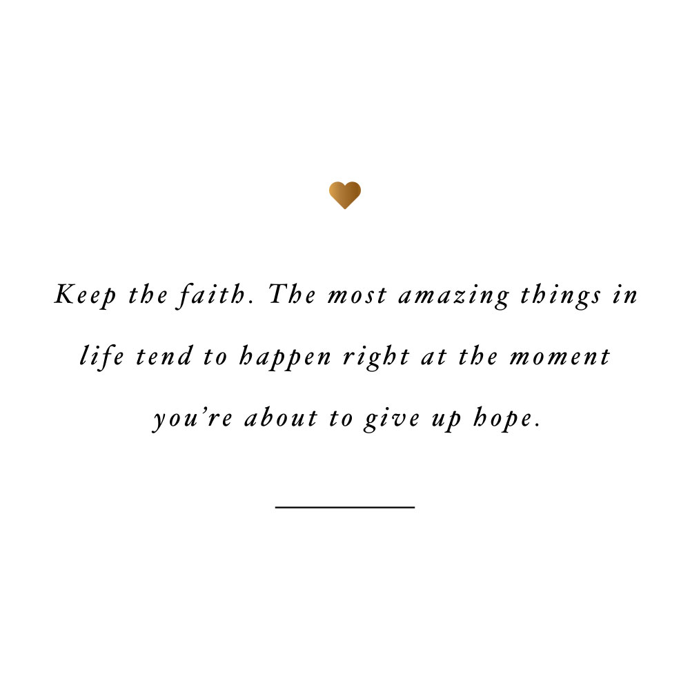 Keep the faith! Browse our collection of motivational fitness and healthy lifestyle quotes and get instant self-love and exercise inspiration. Stay focused and get fit, healthy and happy! https://www.spotebi.com/workout-motivation/keep-the-faith/