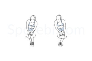 Knee circles exercise guide with instructions, benefits, sets and reps. Learn proper form, calculate the number of calories burned and choose a workout. https://www.spotebi.com/exercise-guide/knee-circles/