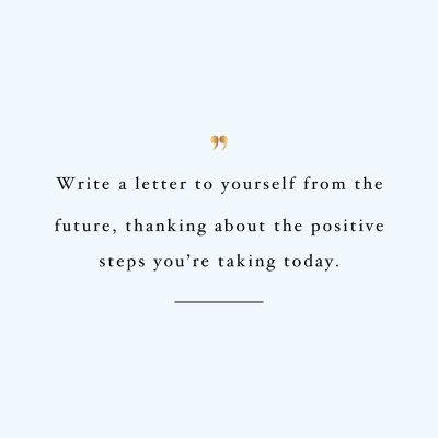 Letter To Yourself | Wellness And Self-Love Quote / @spotebi