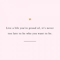 Live A Life You're Proud Of | Training And Healthy Eating Quote / @spotebi