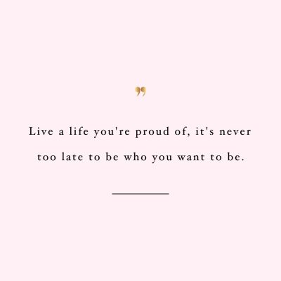 Live A Life You're Proud Of | Training And Healthy Eating Quote / @spotebi