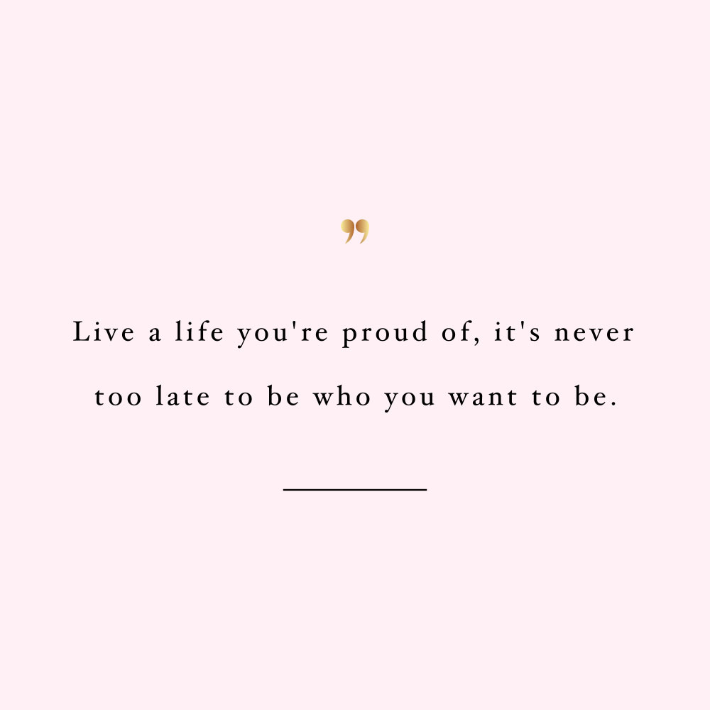 Live a life you're proud of! Browse our collection of inspirational training and healthy eating quotes and get instant fitness and wellness motivation. Stay focused and get fit, healthy and happy! https://www.spotebi.com/workout-motivation/live-a-life-you-are-proud-of/