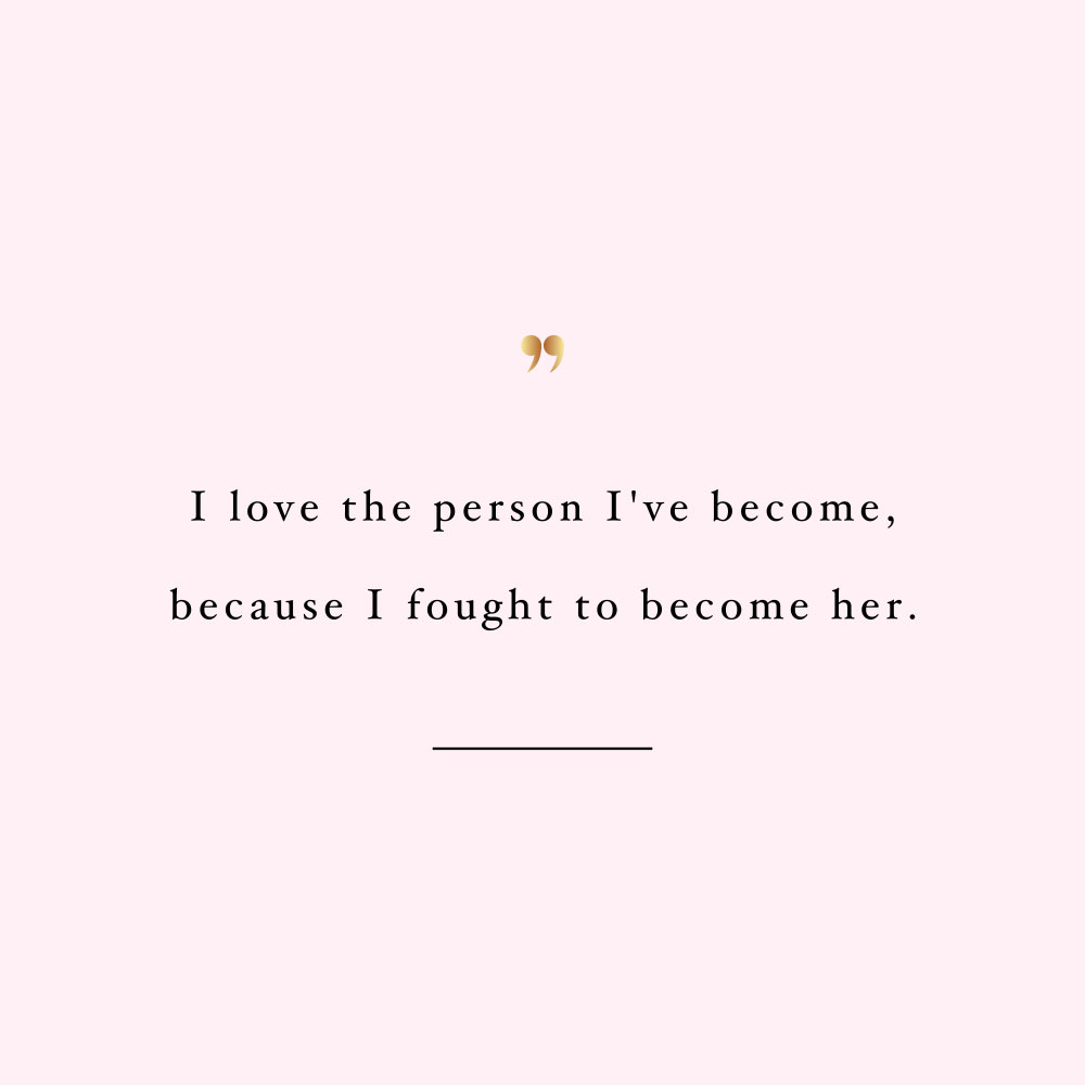 Love the person you are becoming! Browse our collection of inspirational wellness and healthy lifestyle quotes and get instant health and fitness motivation. Stay focused and get fit, healthy and happy! https://www.spotebi.com/workout-motivation/love-the-person-you-are-becoming/