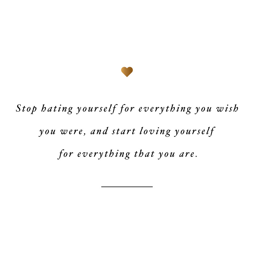 Love yourself for everything that you are! Browse our collection of motivational wellness and self-love quotes and get instant health and fitness inspiration. Stay focused and get fit, healthy and happy! https://www.spotebi.com/workout-motivation/love-yourself-for-everything-that-you-are/