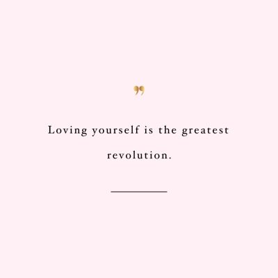 Loving Yourself Revolution | Healthy Lifestyle Motivation / @spotebi