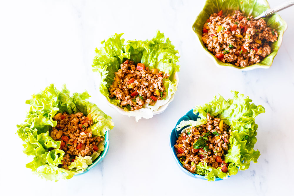 Quick and light, these low-carb chicken lettuce wraps are so simple to put together and make such a delicious and healthy weeknight dinner. https://www.spotebi.com/recipes/low-carb-chicken-lettuce-wraps/