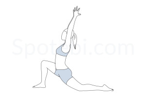 Low lunge pose (Anjaneyasana) instructions, illustration and mindfulness practice. Learn about preparatory, complementary and follow-up poses, and discover all health benefits. https://www.spotebi.com/exercise-guide/anjaneyasana/