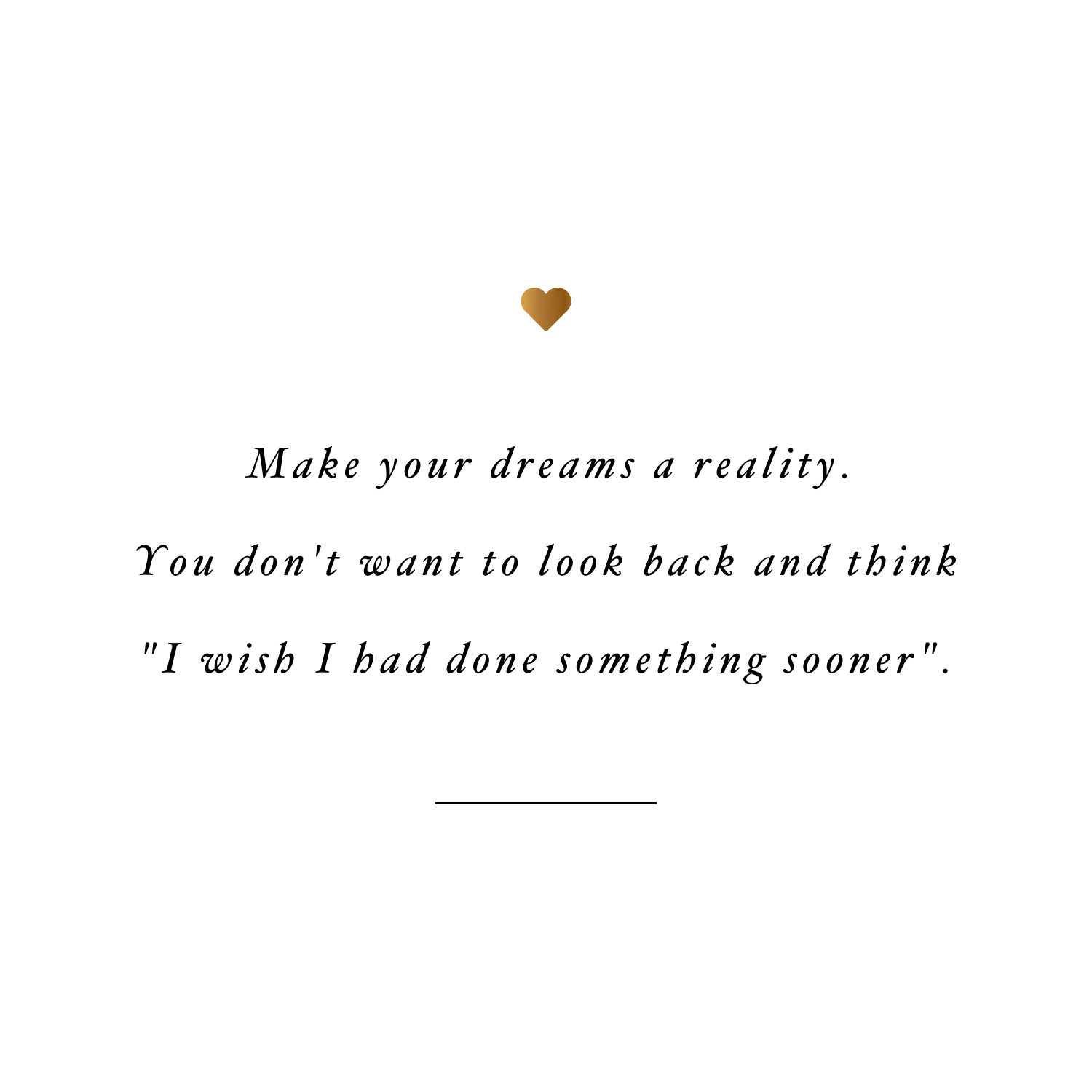 Make your dreams come true! Browse our collection of inspirational fitness quotes and get instant workout and training motivation. Transform positive thoughts into positive actions and get fit, healthy and happy! https://www.spotebi.com/workout-motivation/training-motivation-quote-make-your-dreams-come-true/