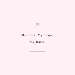 My Body My Rules | Motivational Fitness And Self-Care Quote / @spotebi