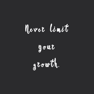 Never Limit Your Growth | Inspirational Fitness And Health Quote / @spotebi