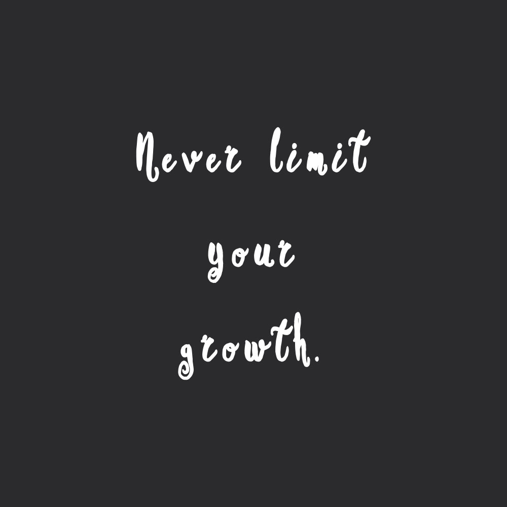 Never limit your growth! Browse our collection of inspirational fitness and health quotes and get instant exercise and self-care motivation. Stay focused and get fit, healthy and happy! https://www.spotebi.com/workout-motivation/never-limit-your-growth/