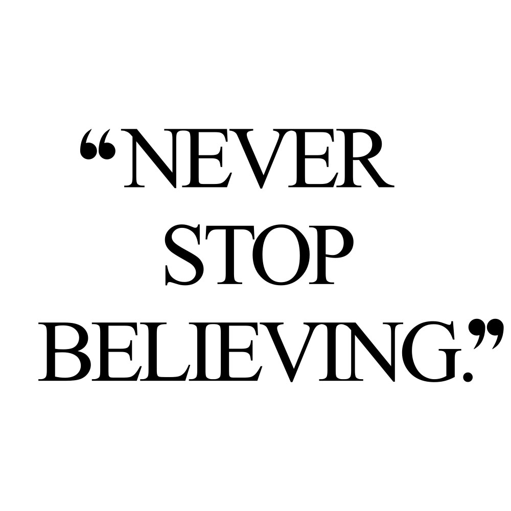 Never stop believing! Browse our collection of motivational health and self-care quotes and get instant fitness and exercise inspiration. Stay focused and get fit, healthy, and happy! https://www.spotebi.com/workout-motivation/never-stop-believing/