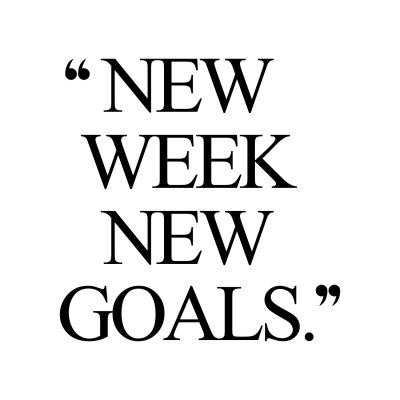 New Week New Goals | Exercise And Fitness Motivation / @spotebi