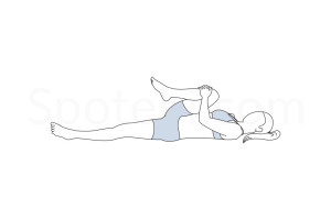 Wind release pose (Pawanmuktasana) instructions, illustration and mindfulness practice. Learn about preparatory, complementary and follow-up poses, and discover all health benefits. https://www.spotebi.com/exercise-guide/pawanmuktasana/