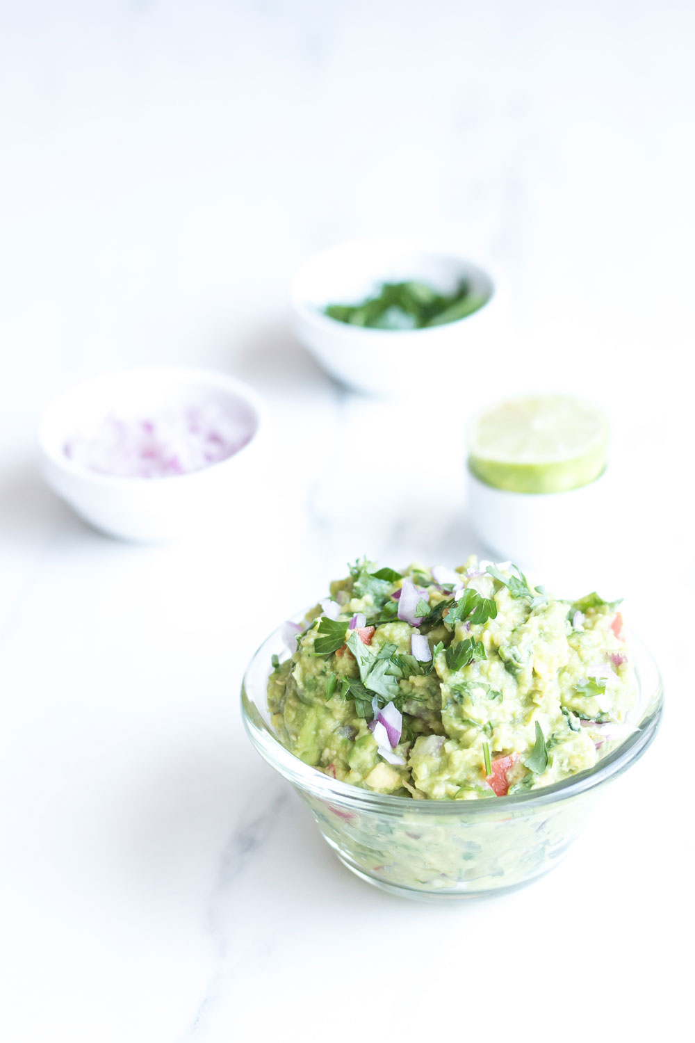 Perfect Chunky Guacamole Recipe: Full of healthy fats, nutrients, and calorie conscious! https://www.spotebi.com/recipes/perfect-chunky-guacamole/