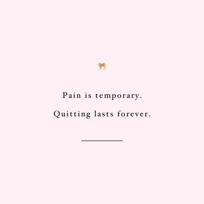 Quitting Lasts Forever | Fitness And Health Motivation / @spotebi