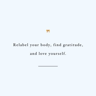 Relabel Your Body | Fitness And Training Inspiration Quote / @spotebi