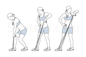 Lawnmower Band Pull Exercise Guide / @spotebi