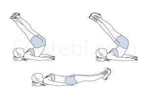 Reverse crunch twist exercise guide with instructions, demonstration, calories burned and muscles worked. Learn proper form, discover all health benefits and choose a workout. https://www.spotebi.com/exercise-guide/reverse-crunch-twist/