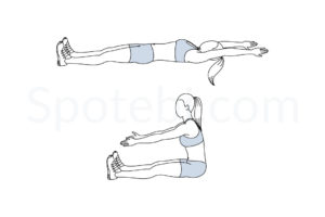 Roll up exercise guide with instructions, demonstration, calories burned and muscles worked. Learn proper form, discover all health benefits and choose a workout. https://www.spotebi.com/exercise-guide/roll-up/