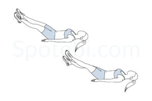 Scissor kicks exercise guide with instructions, demonstration, calories burned and muscles worked. Learn proper form, discover all health benefits and choose a workout. https://www.spotebi.com/exercise-guide/scissor-kicks/