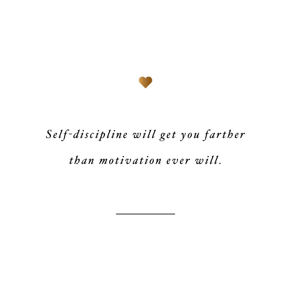 Self-discipline will get you farther! Browse our collection of inspirational self-love and wellness quotes and get instant fitness and healthy lifestyle motivation. Stay focused and get fit, healthy and happy! https://www.spotebi.com/workout-motivation/self-discipline-will-get-you-farther/