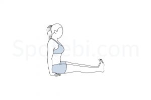 Staff pose (Dandasana) instructions, illustration, and mindfulness practice. Learn about preparatory, complementary and follow-up poses, and discover all health benefits. https://www.spotebi.com/exercise-guide/staff-pose/
