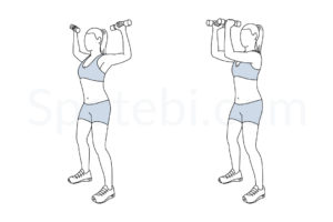 Standing chest fly exercise guide with instructions, demonstration, calories burned and muscles worked. Learn proper form, discover all health benefits and choose a workout. https://www.spotebi.com/exercise-guide/standing-chest-fly/