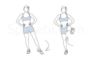 Standing leg circles exercise guide with instructions, demonstration, calories burned and muscles worked. Learn proper form, discover all health benefits and choose a workout. https://www.spotebi.com/exercise-guide/standing-leg-circles/