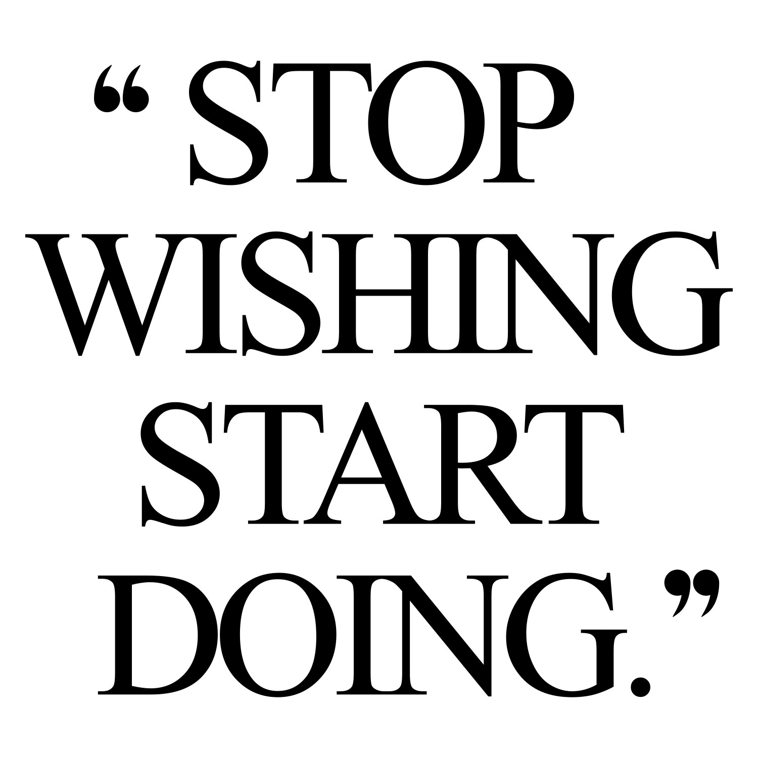 Stop wishing start doing! Browse our collection of inspirational weight loss quotes and get instant exercise and training motivation. Transform positive thoughts into positive actions and get fit, healthy and happy! https://www.spotebi.com/workout-motivation/stop-wishing-start-doing-inspirational-weight-loss-quote/
