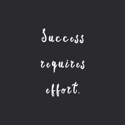 Success Requires Effort | Fitness And Healthy Lifestyle Quote / @spotebi