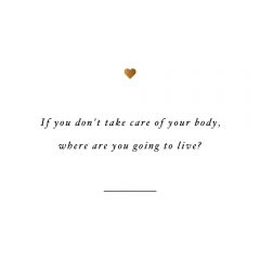 Take Care Of Yourself | Healthy Eating Inspirational Quote / @spotebi