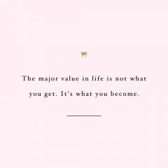 The Major Value In Life | Fitness And Self-Love Motivational Quote / @spotebi