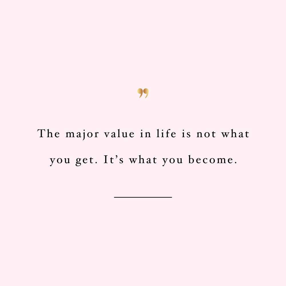 The major value in life! Browse our collection of motivational fitness and self-love quotes and get instant health and wellness inspiration. Stay focused and get fit, healthy and happy! https://www.spotebi.com/workout-motivation/the-major-value-in-life/