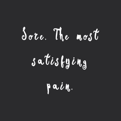 The Most Satisfying Pain | Fitness And Weight Loss Inspiration / @spotebi