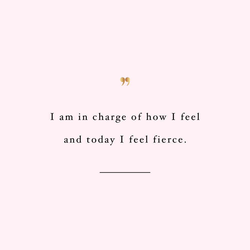 Today I feel fierce! Browse our collection of inspirational wellness and healthy lifestyle quotes and get instant health and fitness motivation. Stay focused and get fit, healthy and happy! https://www.spotebi.com/workout-motivation/today-i-feel-fierce/