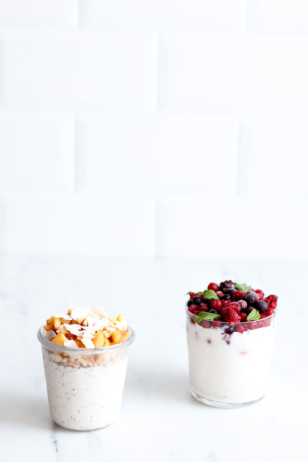 Very Berry & Peaches 'n' Cream Overnight Oats Recipes made with Kefir and Date Syrup! https://www.spotebi.com/recipes/very-berry-peaches-n-cream-overnight-oats/