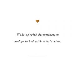 Wake Up With Determination | Motivational Self-Love And Wellness Quote / @spotebi