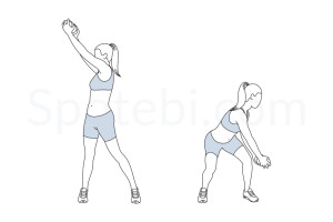 Wood chop exercise guide with instructions, demonstration, calories burned and muscles worked. Learn proper form, discover all health benefits and choose a workout. https://www.spotebi.com/exercise-guide/wood-chop/