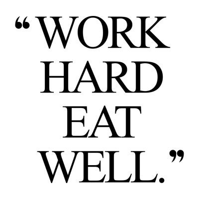 Work Hard Eat Well | Fitness And Healthy Lifestyle Inspiration / @spotebi
