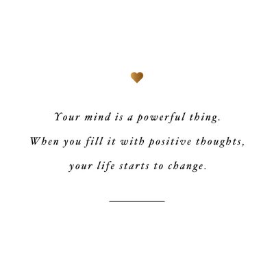 Your Mind Is Powerful | Inspirational Self-Love And Healthy Lifestyle Quote / @spotebi