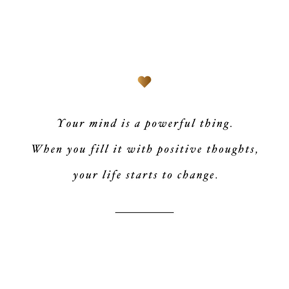 Your mind is powerful! Browse our collection of inspirational self-love and healthy lifestyle quotes and get instant fitness and wellness motivation. Stay focused and get fit, healthy and happy! https://www.spotebi.com/workout-motivation/your-mind-is-powerful/